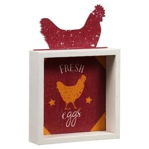 4x6” Fresh Eggs Distressed Tiered Tray Sign